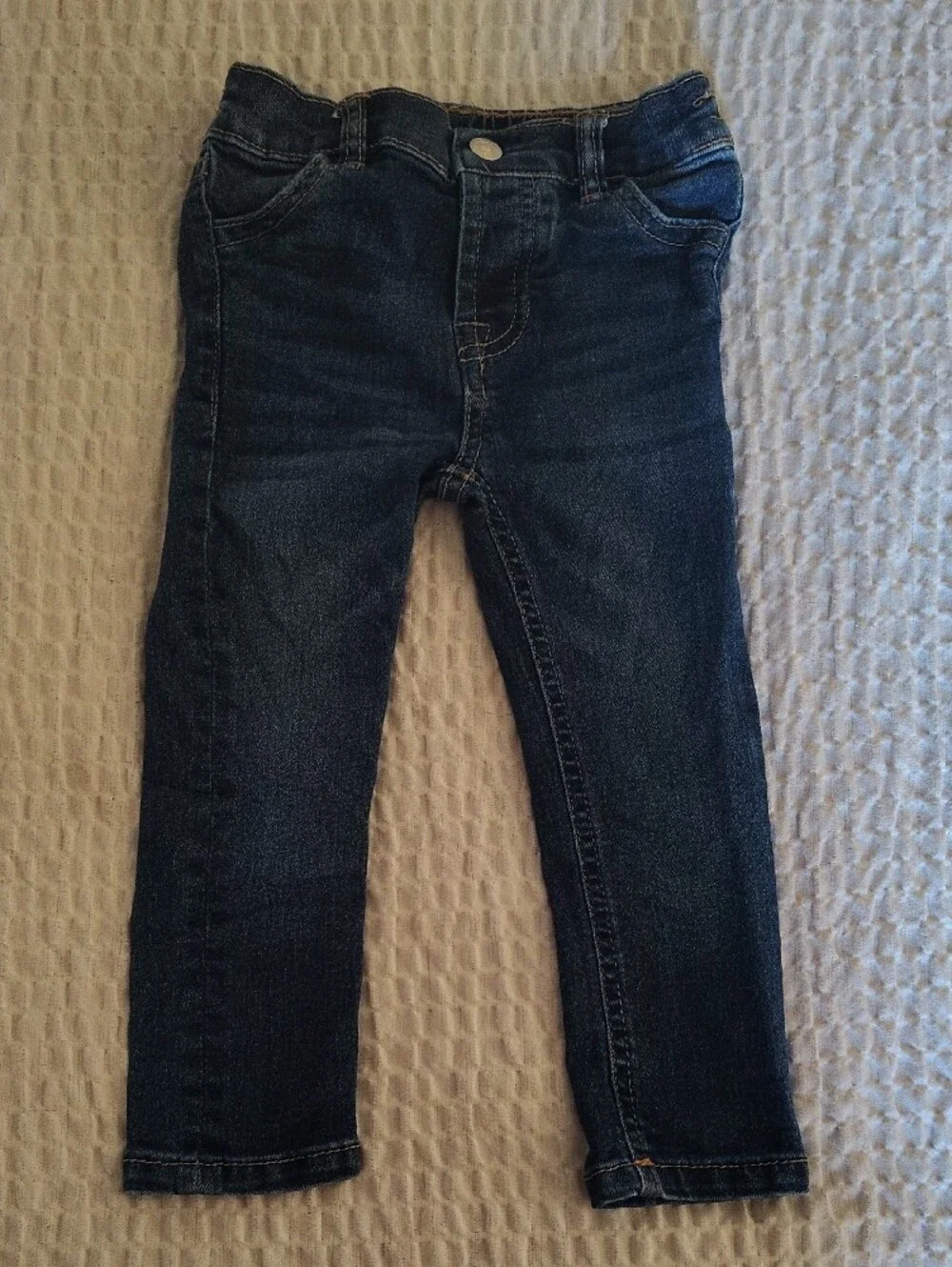 Seven for All Mankind Outfit Kids Jeans Sz. 24 M & Gray Henley Size 18 M